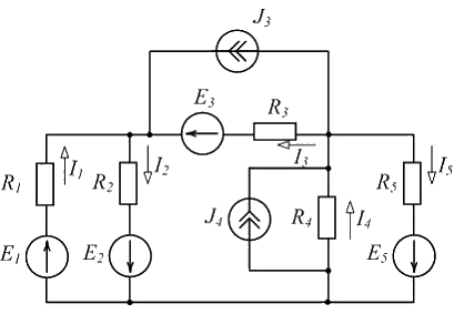 В схеме изображенной на рисунке идеальный вольтметр показывает напряжение 2 в внутреннее 1 2